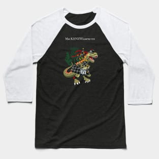 Clanosaurus Rex MacKENZIEsaurus rex Plaid MacKenzie Modern Scotland Ireland Family Tartan Baseball T-Shirt